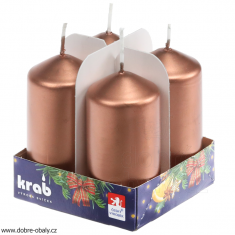 Adventní svíčky 4ks bronzové