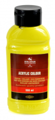 Akrylová barva 500ml žlutá citron