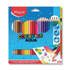 Pastelky Maped Color Peps Aqua 24ks+štětec