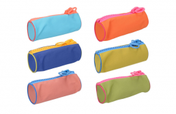 Penál etue 21x8cm zip barevný
