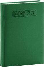 Diář 2023 denní A5 Aprint-vivella zelený