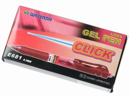 Gelové pero 0,7mm Weiyada červené