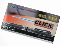Gelové pero Weiyada 0,7mm černé