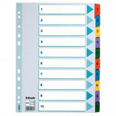 Rozřaďovač A4 kartonový Mylar s potiskem 1-10