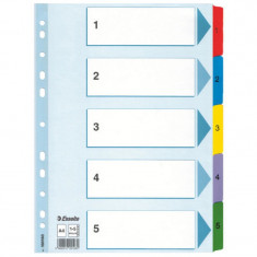 Rozřaďovač A4 kartonový Mylar s potiskem 1-5