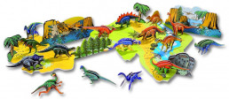 Puzzle 3D stavebnice - Dinosauři 88 dílů