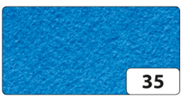 Filc 20×30cm 10ks modrý