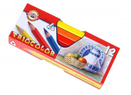 Trojhranné pastelky KOH-I-NOOR Triocolor 3152 JUMBO 12ks