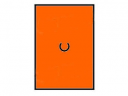 Etikety do kleští Motex 16x23mm oranžové