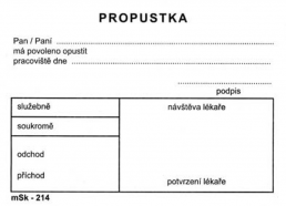 Propustka A7/214