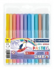 Popisovače Centropen Pastel 12ks