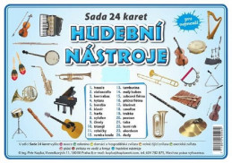 Hudební výchova Hudební nástroje sada 24 velkých karet