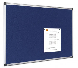 Filcová tabule 900x600mm AL rám modrá