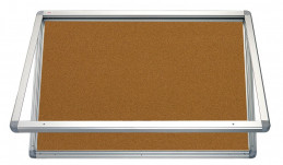 Vitrína horizontální uzamykatelná venkovní lakovaná bílá 6 x A4 / 670 x 624 mm
