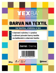 Barva na textil Texba prášková 20g černá