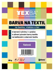 Barva na textil Texba prášková 20g fialová