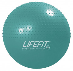 Gymnastický masážní míč LIFEFIT® MASSAGE BALL 55 cm, tyrkysový