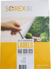 Etikety na archu A4 Sorex 105x148mm/400 etiket