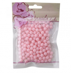 Korálky 8mm 50g růžové