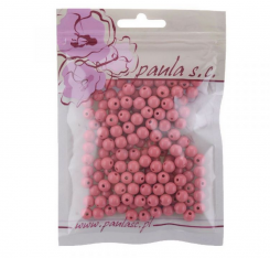Korálky 8mm 50g tmavě růžové