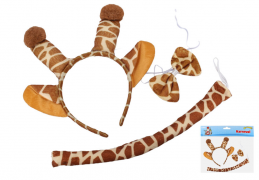 Karnevalová čelenka Žirafa s doplňky