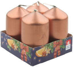 Adventní svíčky 4ks bronzové