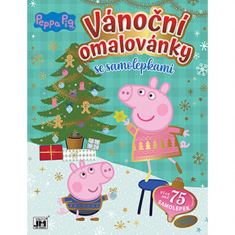 Vánoční omalovánky se samolepkami Prasátko Peppa