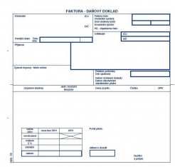 Faktura 2/3 A4 NCR tabulka na DPH/39