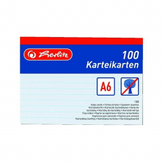 Karty do kartotéky A6 100ks