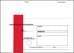 Obálka C5 dodejka NCR červená vytrhávací okénko