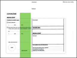 Obálka C5 dodejka NCR zelený pruh vytrhávací okénko