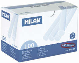 Křídy kulaté Milan 100ks bílé