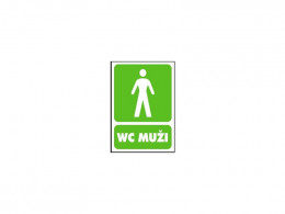 Samolepka WC muži