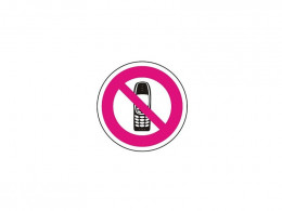 Samolepka - Zákaz používání mobilního telefonu