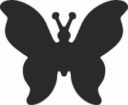 Děrovačka 25mm Motýl