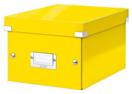 Malá úložná krabice Leitz Click & Store WOW žlutá