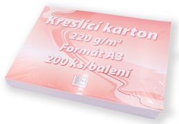 Kreslicí karton A3 220g 200ks bílý
