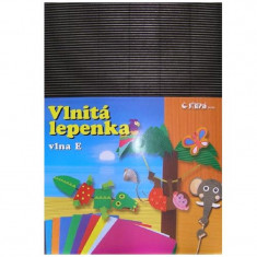 Barevná vlnitá lepenka B4 10ks černá