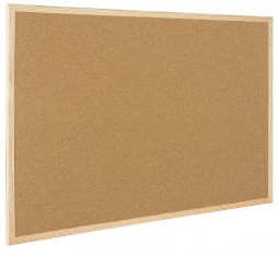 Korková tabule Bi-silque dřevěný rám 1200x900mm