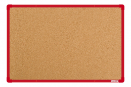 Korková tabule BoardOK červený rám 600x900mm