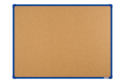 Korková tabule BoardOK modrý rám 1200x900mm
