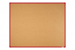 Korková tabule BoardOK červený rám 1500x1200mm
