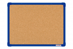 Korková tabule BoardOK modrý rám 600x450mm