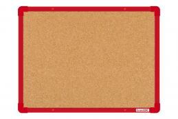Korková tabule BoardOK červený rám 600x450mm