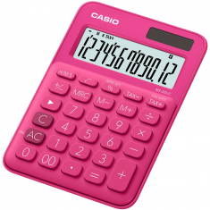 Stolní kalkulačka CASIO MS 20UC tmavě červená