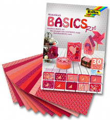 Papír na scrapbooking v bloku A4 80-270g/m2 30ls Basics
