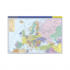 Evropa nástěnná politická mapa 1 : 5 mil