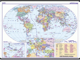 Svět nástěnná politická mapa 1 : 26 000 000
