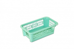 Plastový košík malý stohovatelný zelený