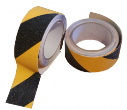 Bezpečnostní protiskluzová páska žluto-černá 5m